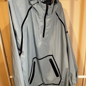 IVY PARK Sky Blue Windbreaker with Black Details
